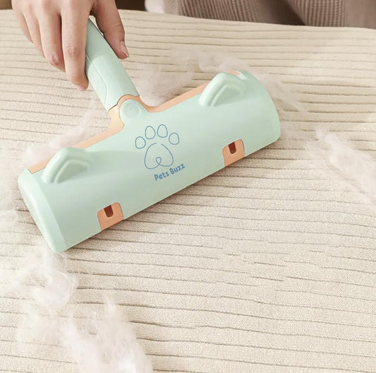 Dog Roller Lint for furniture/clothes (PetsBuzz®) REUSABLE FOREVER, Pet Lint Roller any surface, Cat Fur removal roller any surface. Dog Hair Roller