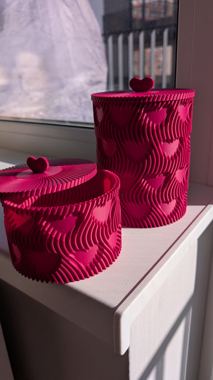Heart Vase with Lid